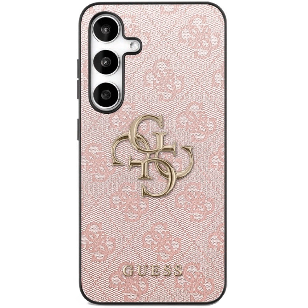 Pouzdro pro Samsung Galaxy S25 FE, Guess, 4G Metal Logo, Růžové