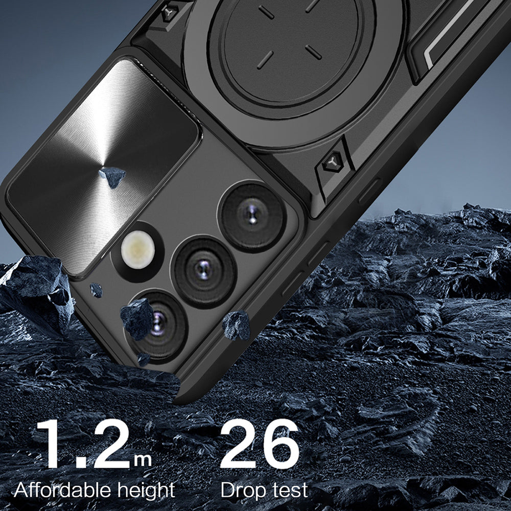 Pouzdro pro Samsung Galaxy S25 FE, Techsuit, CamGuard Pro, Fialové