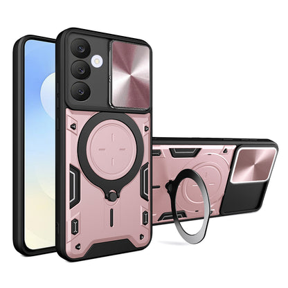 Pouzdro pro Samsung Galaxy S25 FE, Techsuit, CamGuard Pro, Růžové