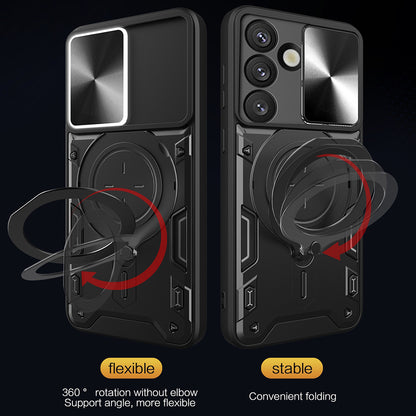 Pouzdro pro Samsung Galaxy S25 FE, Techsuit, CamGuard Pro, Růžové