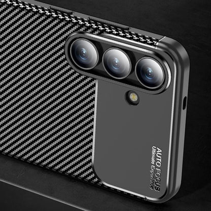 Pouzdro pro Samsung Galaxy S25 FE, Techsuit, CarbonFiber, Černé