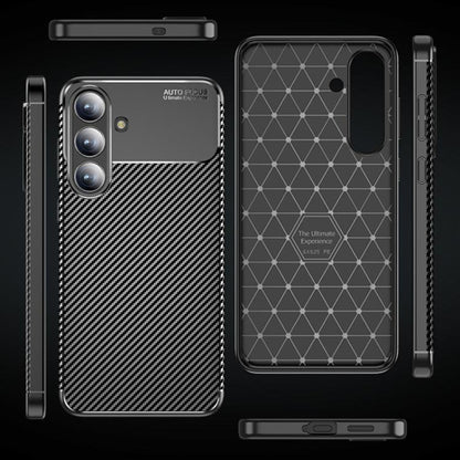 Pouzdro pro Samsung Galaxy S25 FE, Techsuit, CarbonFiber, Černé
