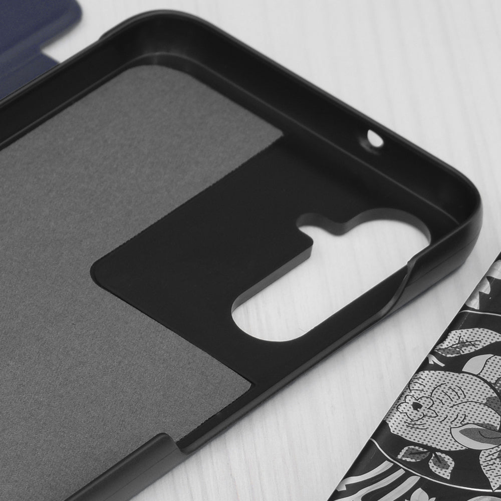 Pouzdro pro Samsung Galaxy S25 FE, Techsuit, eFold, Modrá