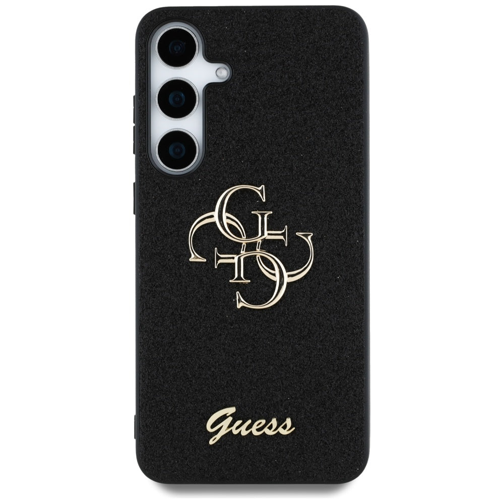 Case for Samsung Galaxy S25+ S936, Guess, Glitter Big 4G Script, Black
