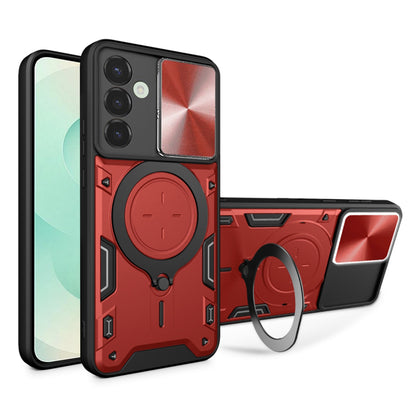 Pouzdro pro Samsung Galaxy S25+ S936, Techsuit, CamGuard Pro, červené