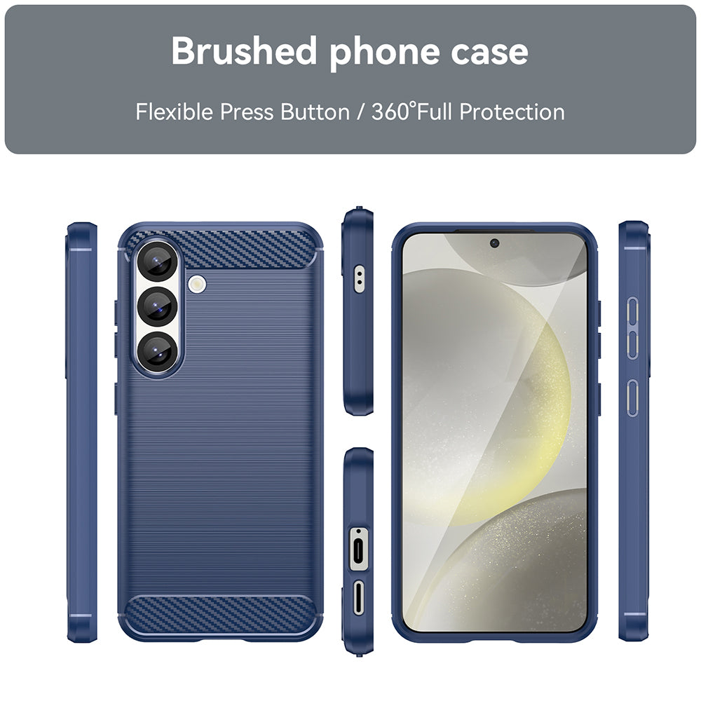 Pouzdro pro Samsung Galaxy S25+ S936, Techsuit, Carbon, Modré