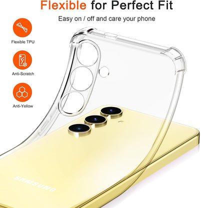 Pouzdro pro Samsung Galaxy S25+ S936, Techsuit, nárazuvzdorné průhledné, transparentní