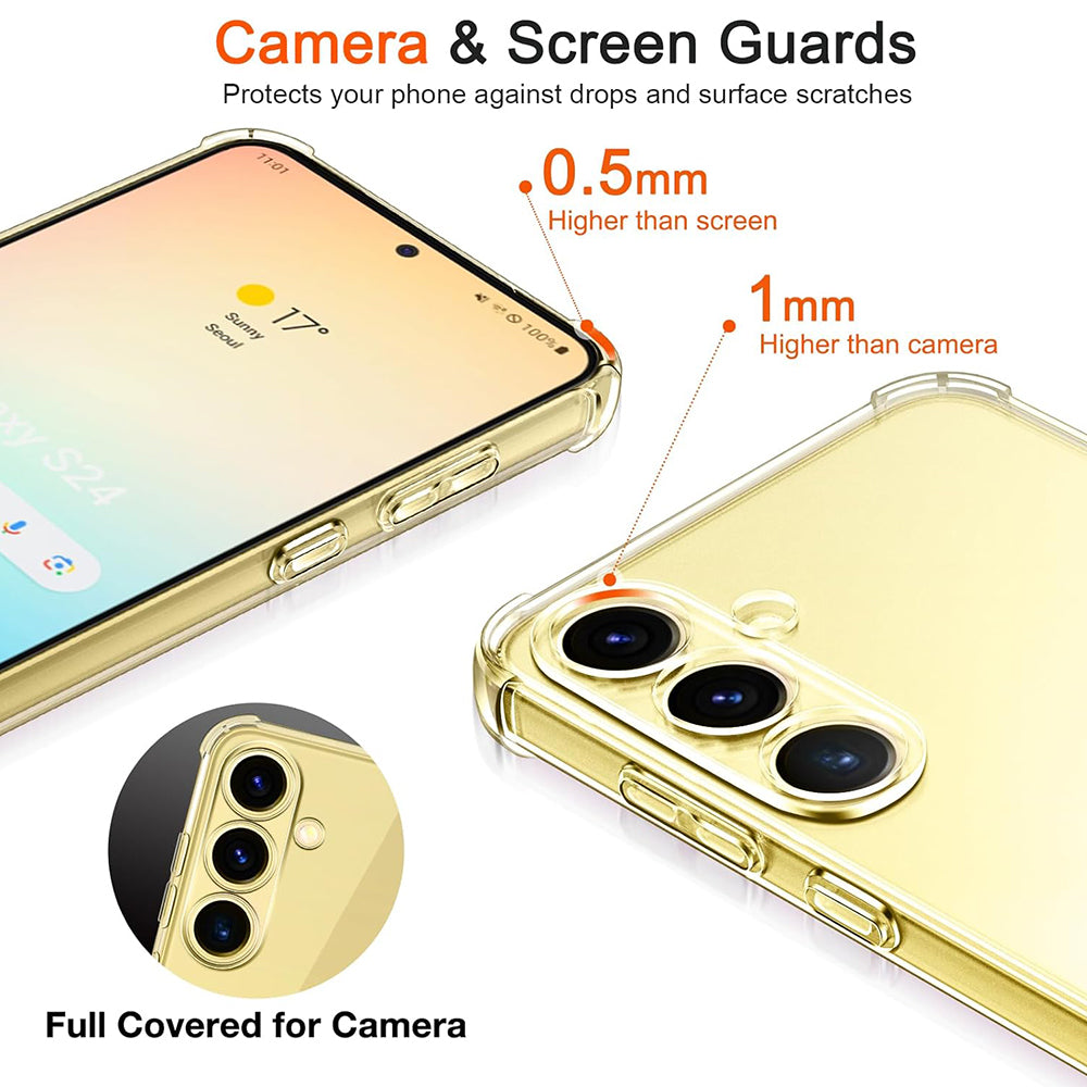 Pouzdro pro Samsung Galaxy S25+ S936, Techsuit, nárazuvzdorné průhledné, transparentní
