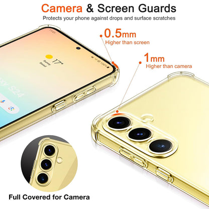 Pouzdro pro Samsung Galaxy S25+ S936, Techsuit, nárazuvzdorné průhledné, transparentní