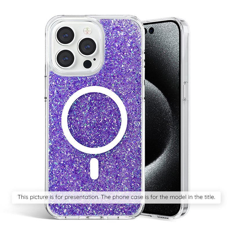 Pouzdro pro Samsung Galaxy S25+ S936, Techsuit, Třpytivý Glitter, Fialové