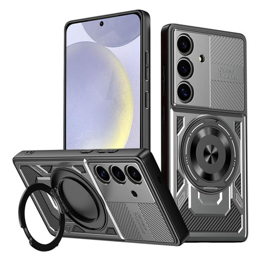 Pouzdro pro Samsung Galaxy S25 S931 / S24 S921, Techsuit, RuggedCam, Šedé