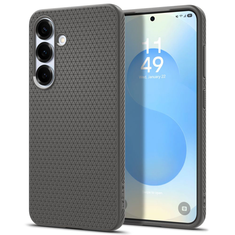 Pouzdro pro Samsung Galaxy S25 S931, Spigen, Liquid Air, Šedé