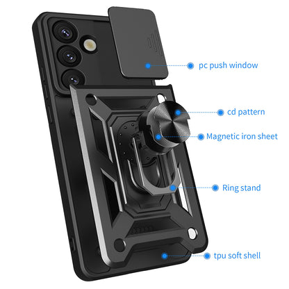 Pouzdro pro Samsung Galaxy S25 S931, Techsuit, CamShield, Černá