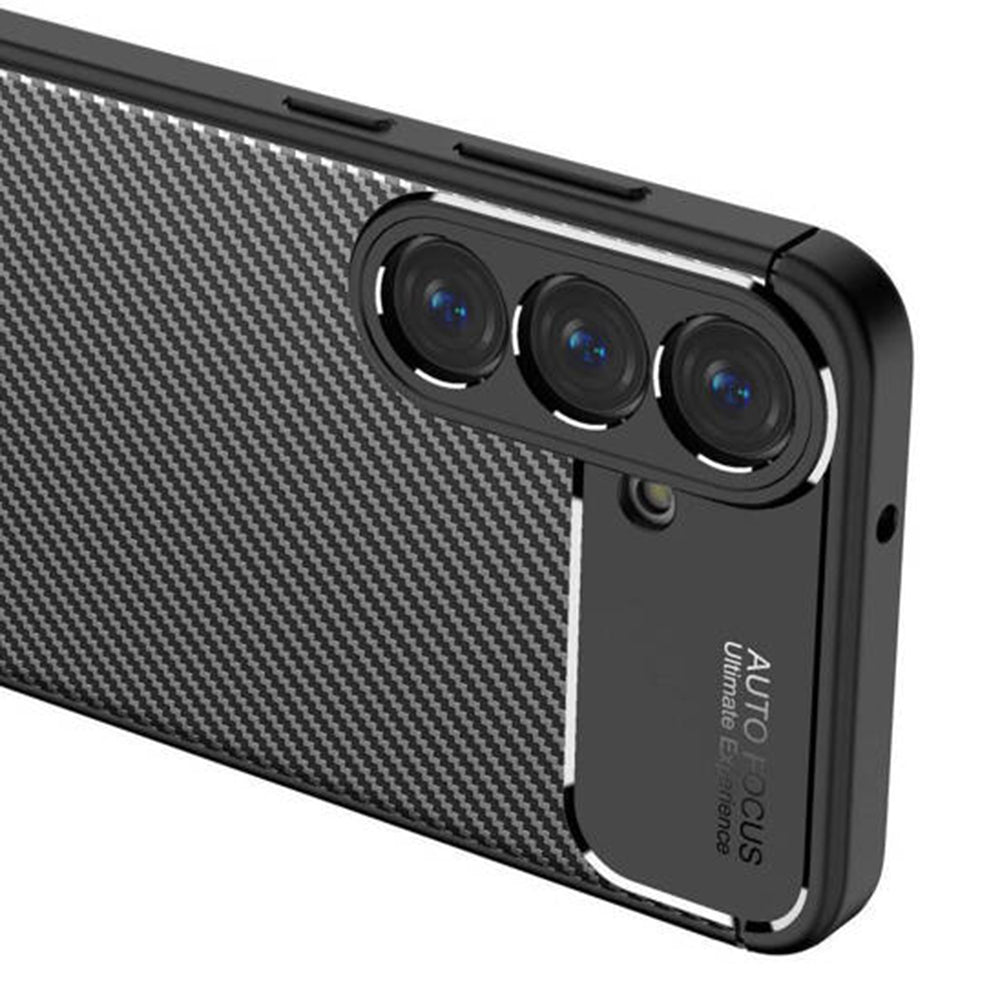 Pouzdro pro Samsung Galaxy S25 S931, Techsuit, CarbonFiber, Černé