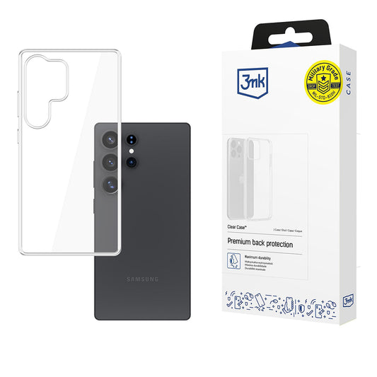 Pouzdro pro Samsung Galaxy S25 Ultra S938, 3MK, Clear, Průhledné