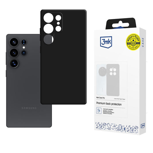 Pouzdro pro Samsung Galaxy S25 Ultra S938, 3MK, Pro, Matná černá
