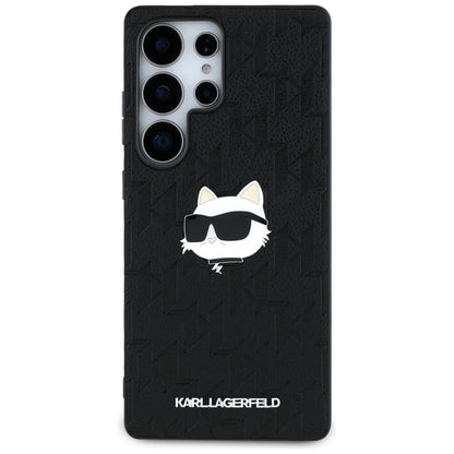 Pouzdro pro Samsung Galaxy S25 Ultra S938, Karl Lagerfeld, Monogram Choupette's Head, Černá