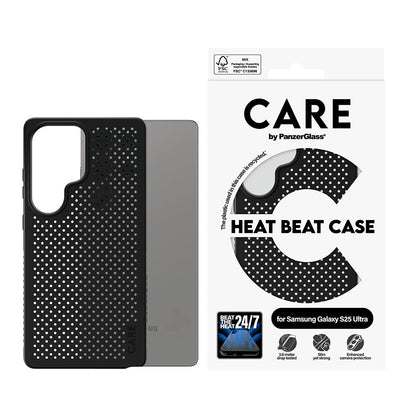Pouzdro pro Samsung Galaxy S25 Ultra S938, PanzerGlass, Care Feature Heat Beat, Černá