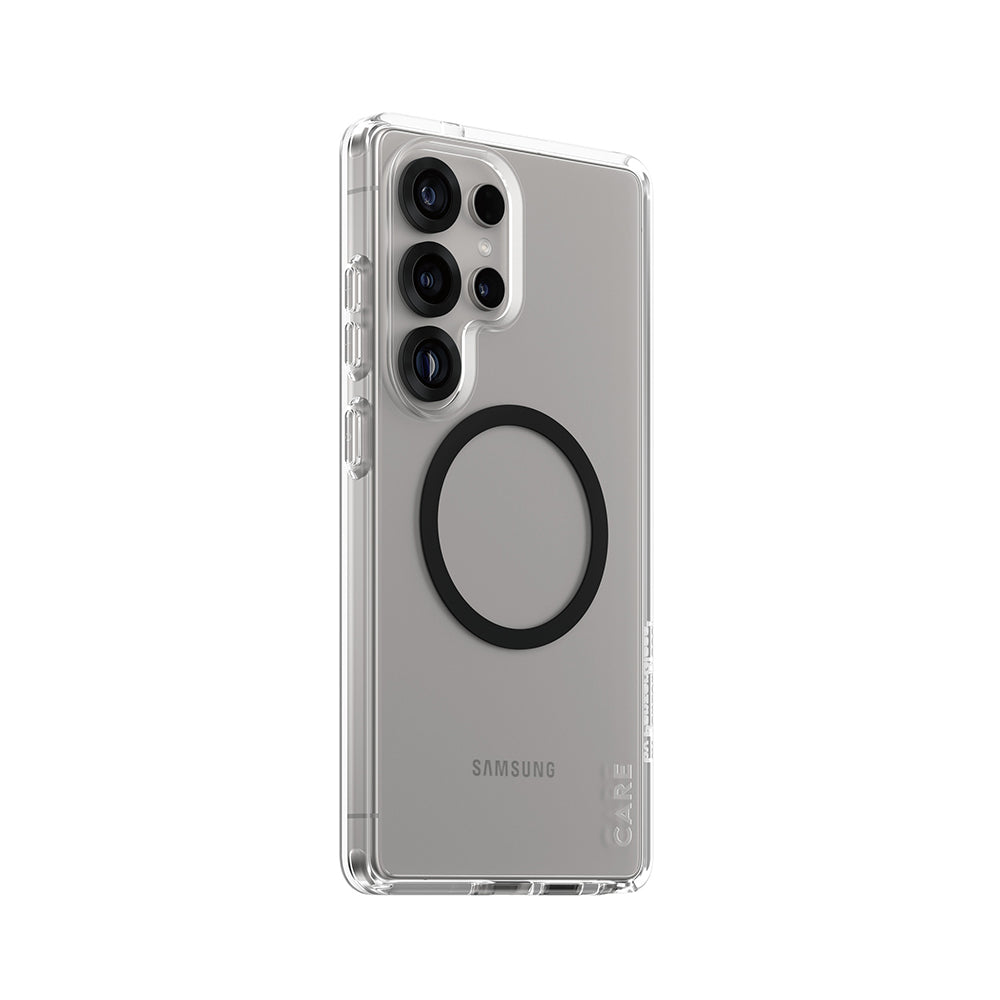 Pouzdro pro Samsung Galaxy S25 Ultra S938, PanzerGlass, Care Urban Combat, Černá průhledná