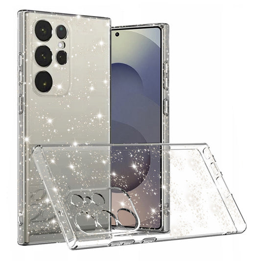 Pouzdro pro Samsung Galaxy S25 Ultra S938, Techsuit, SparkleSkin, Průhledné