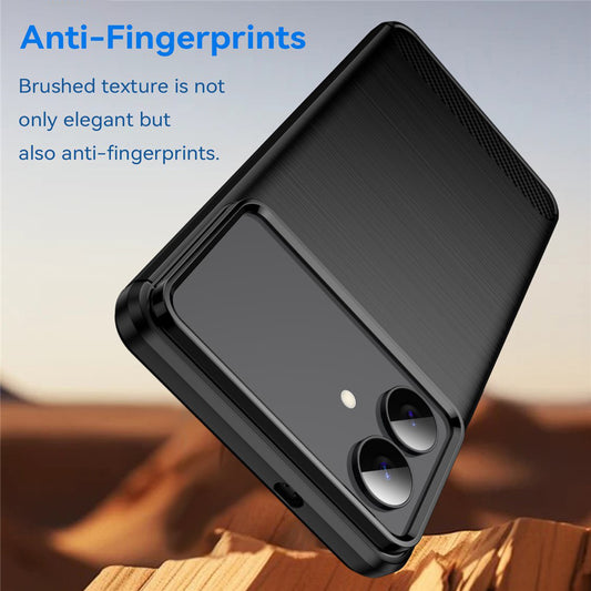 Case for Samsung Galaxy S26 Edge, Techsuit, Carbon, Black