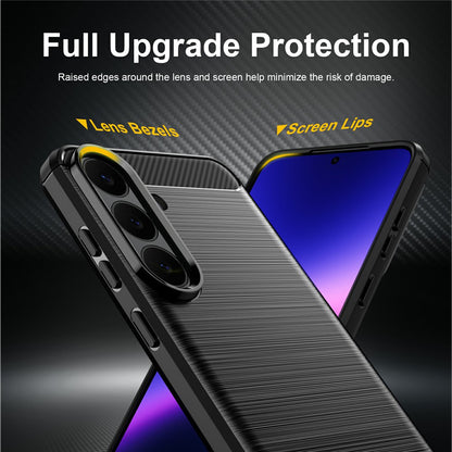 Pouzdro pro Samsung Galaxy S26 FE / S25 FE, Techsuit, Carbon, Modré