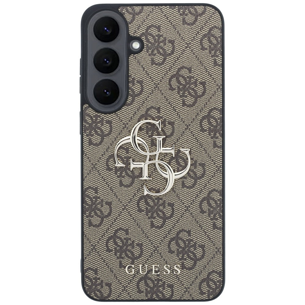 Pouzdro pro Samsung Galaxy S26 FE S741, Guess, 4G kovové logo, hnědé