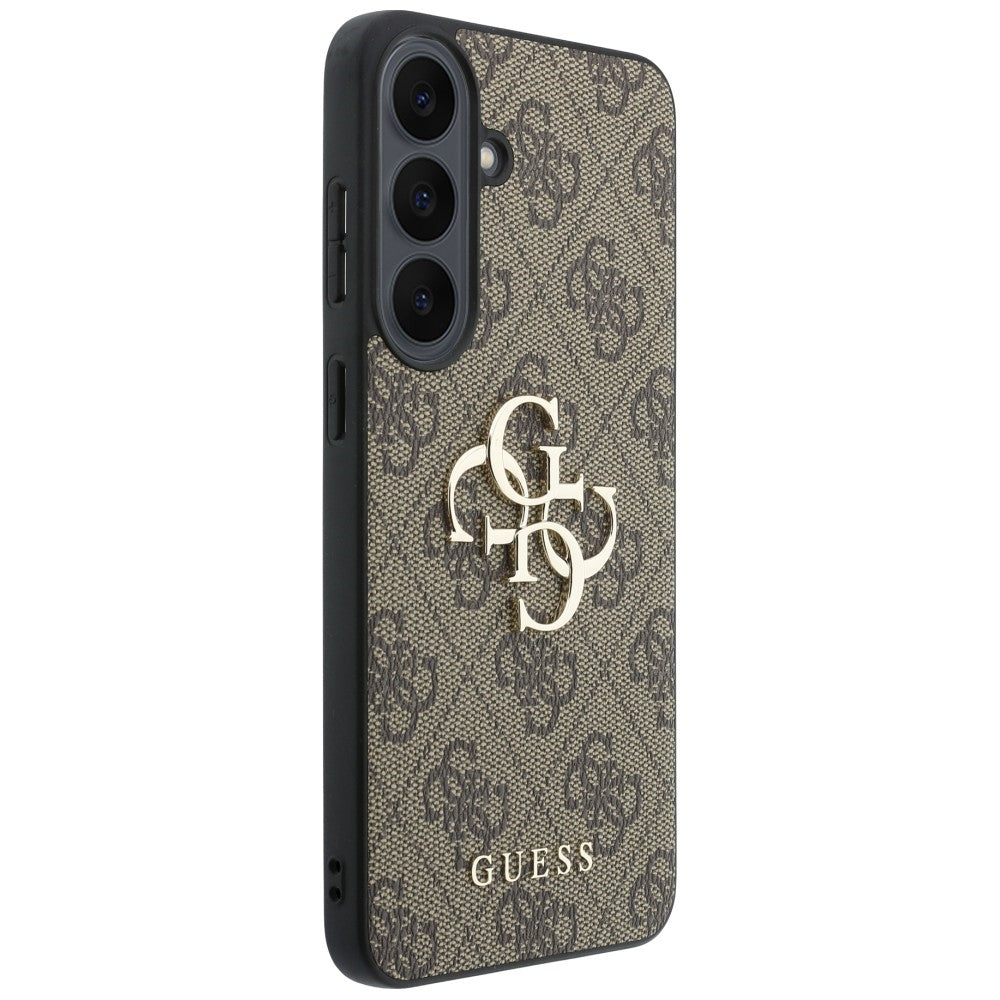 Pouzdro pro Samsung Galaxy S26 FE S741, Guess, 4G kovové logo, hnědé