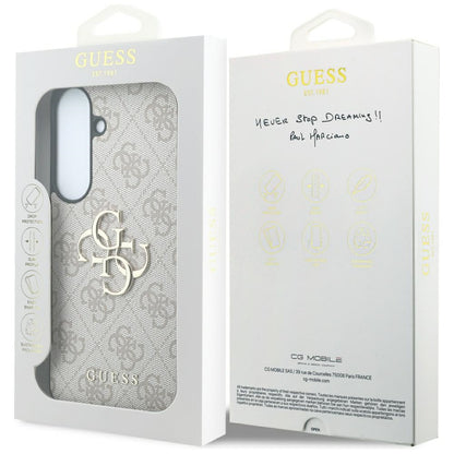 Pouzdro pro Samsung Galaxy S26 FE S741, Guess, 4G kovové logo, růžové