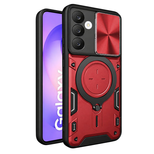 Pouzdro pro Samsung Galaxy S26 FE S741 / S25 FE, Techsuit, CamGuard Pro, červené