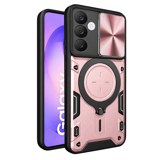 Pouzdro pro Samsung Galaxy S26 FE S741 / S25 FE, Techsuit, CamGuard Pro, růžově zlaté
