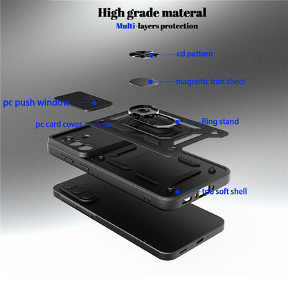 Pouzdro pro Samsung Galaxy S26 FE S741 / S25 FE, Techsuit, CamShield, růžově zlaté