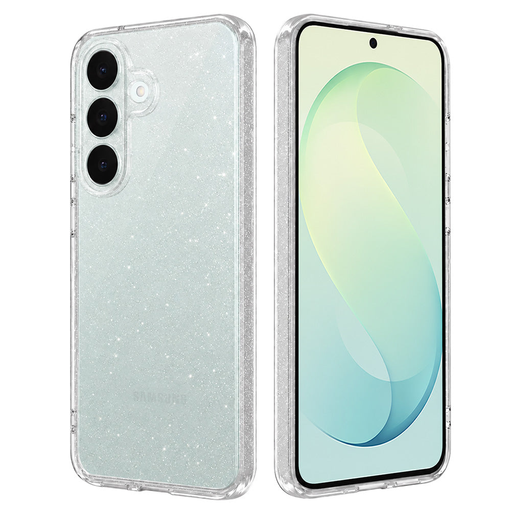 Pouzdro pro Samsung Galaxy S26 FE S741 / S25 FE, Techsuit, SparkleSkin, průhledné