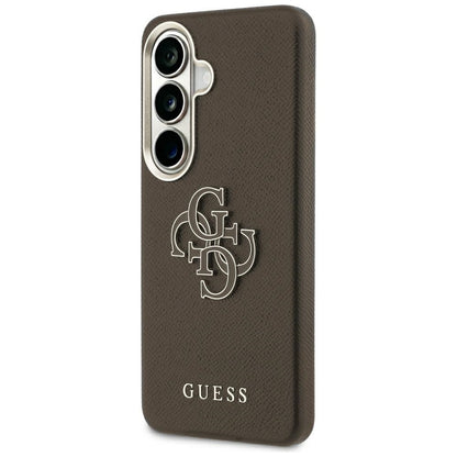 Pouzdro pro Samsung Galaxy S26 Plus S947, Guess, 4G Grained Big and Classic Logo, Hnědá