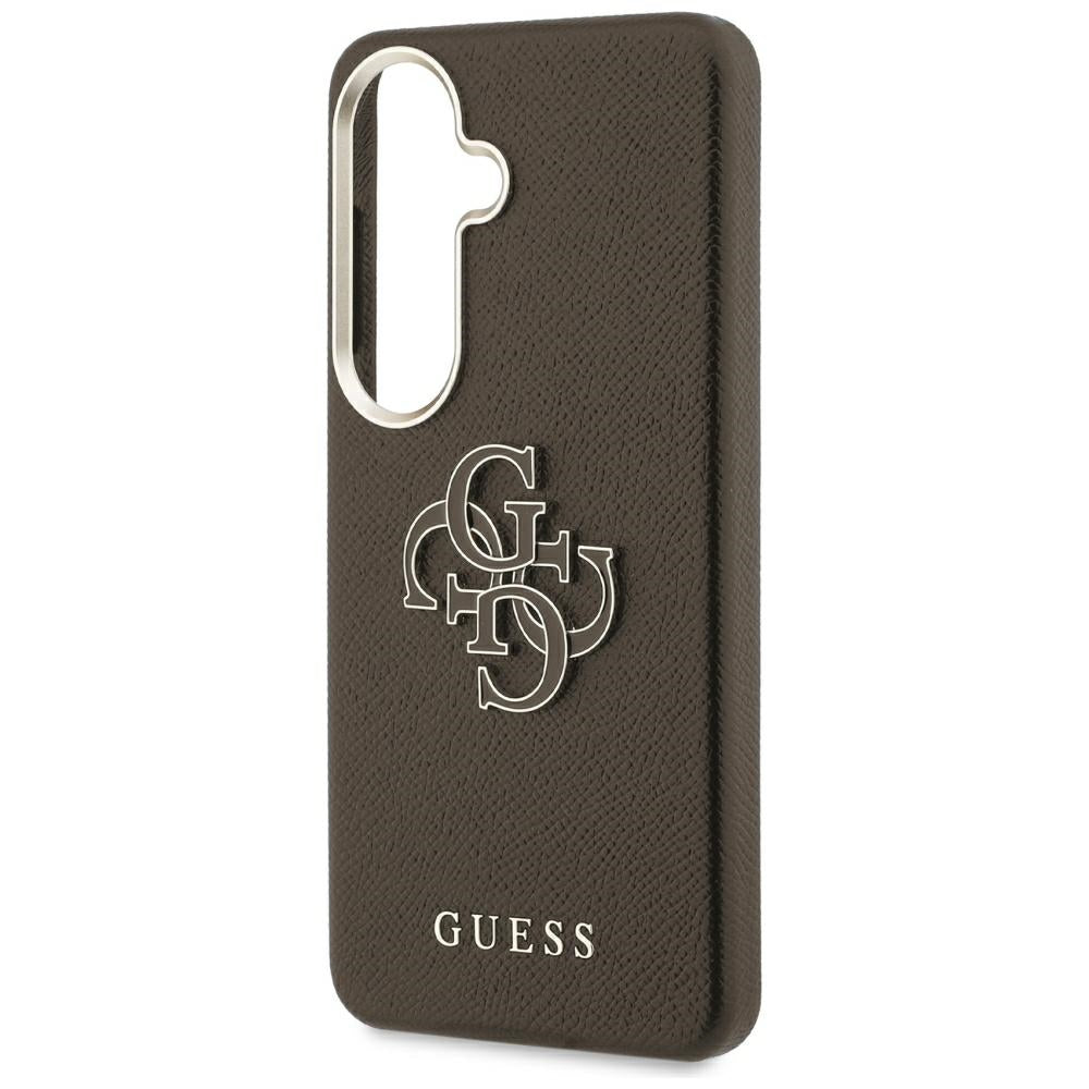 Pouzdro pro Samsung Galaxy S26 Plus S947, Guess, 4G Grained Big and Classic Logo, Hnědá