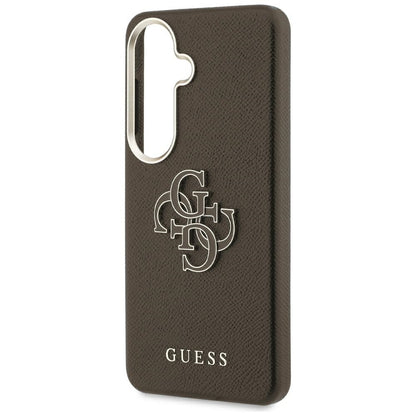 Pouzdro pro Samsung Galaxy S26 Plus S947, Guess, 4G Grained Big and Classic Logo, Hnědá