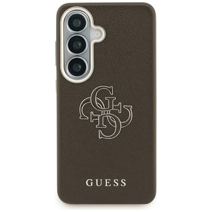 Pouzdro pro Samsung Galaxy S26 Plus S947, Guess, 4G Grained Big and Classic Logo, Hnědá