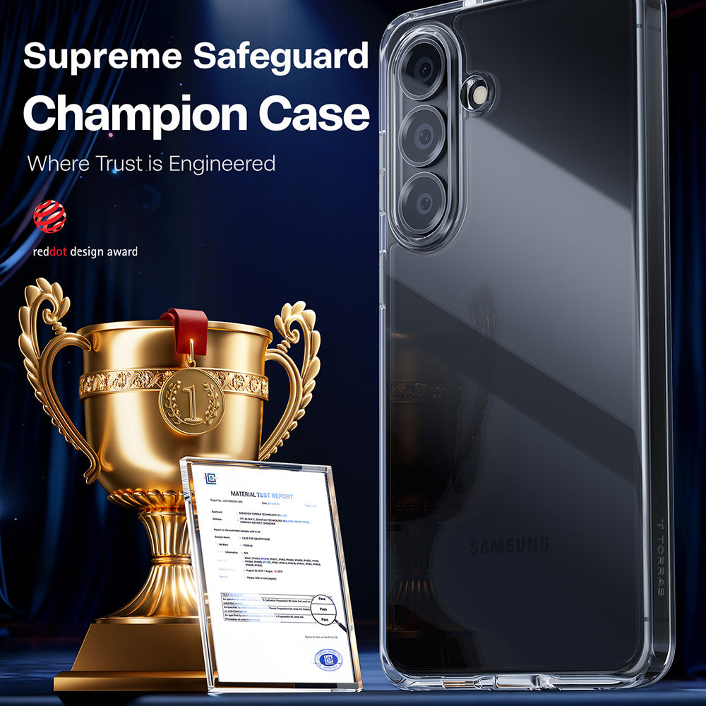 Case for Samsung Galaxy S26 Plus, Torras, Guardian, Transparent