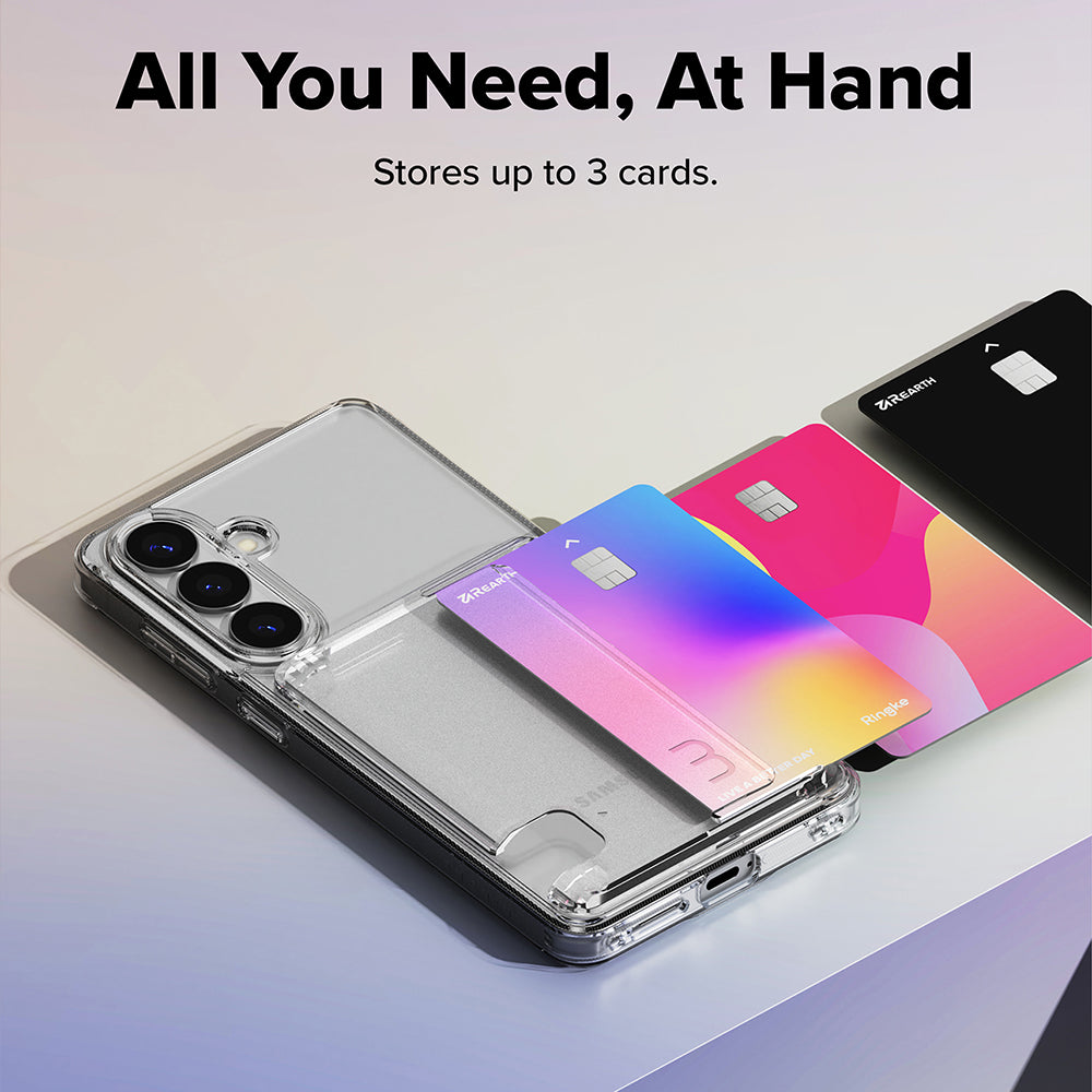 Pouzdro pro Samsung Galaxy S26, Ringke, Fusion Card, Průhledné