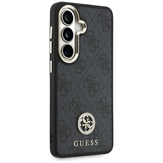 Pouzdro pro Samsung Galaxy S26 S942, GUESS, 4G Big Rhinestone Triangle Strap, Černá