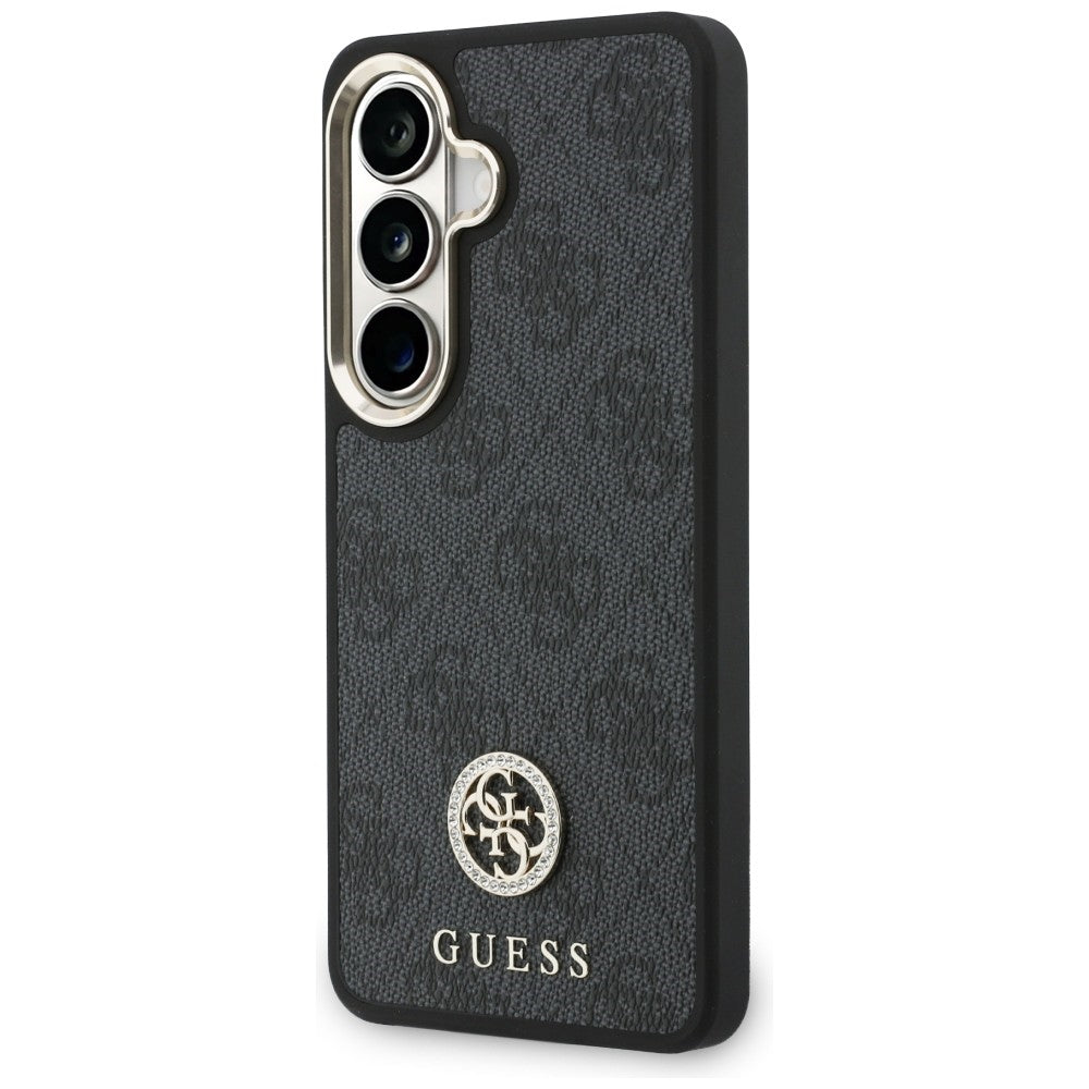 Pouzdro pro Samsung Galaxy S26 S942, GUESS, 4G Big Rhinestone Triangle Strap, Černá
