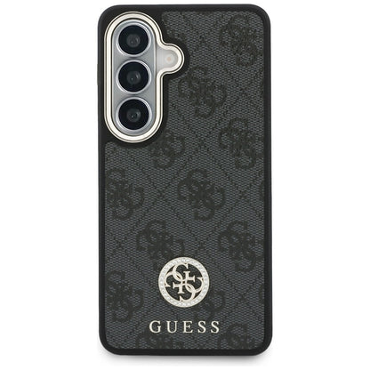 Pouzdro pro Samsung Galaxy S26 S942, GUESS, 4G Big Rhinestone Triangle Strap, Černá