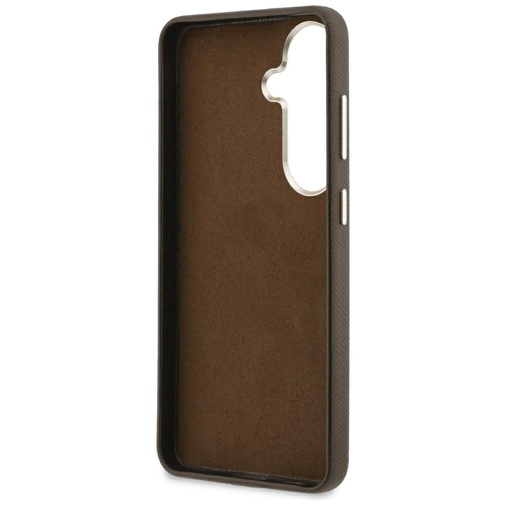 Pouzdro pro Samsung Galaxy S26 S942, Guess, 4G Grained Big and Classic Logo, Hnědá