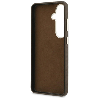 Pouzdro pro Samsung Galaxy S26 S942, Guess, 4G Grained Big and Classic Logo, Hnědá