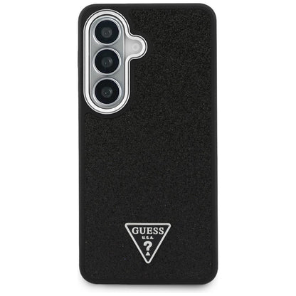 Pouzdro pro Samsung Galaxy S26 S942, Guess, Fixed Glitter Triangle Logo, Černá