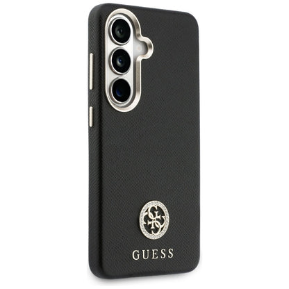 Pouzdro pro Samsung Galaxy S26 S942, Guess, Rhinestone Round Logo, Černá