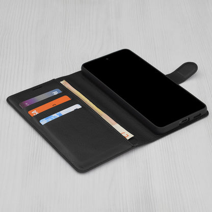 Case for Samsung Galaxy S26 S942, Techsuit, Leather Folio, Black