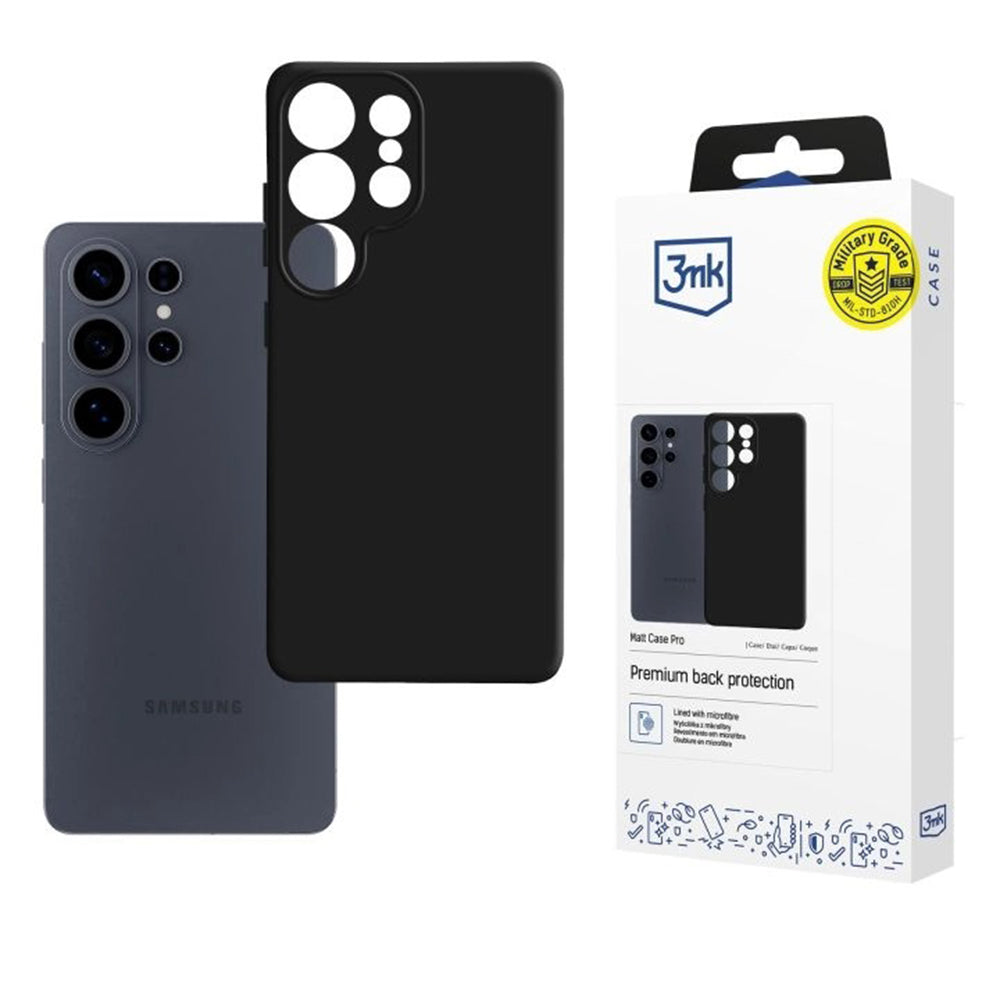 Pouzdro pro Samsung Galaxy S26 Ultra S948, 3MK, Pro, Matně černé