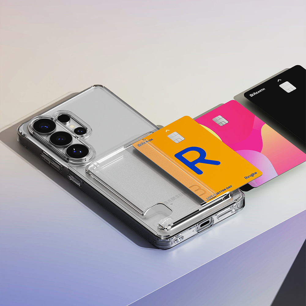 Pouzdro pro Samsung Galaxy S26 Ultra, Ringke, Fusion Card, Průhledné