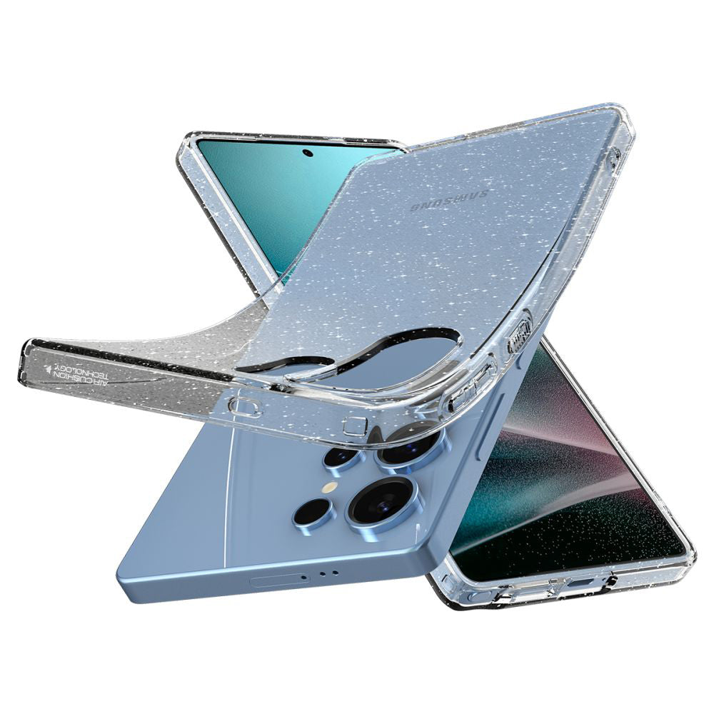 Pouzdro pro Samsung Galaxy S26 Ultra S948, Spigen, Liquid Crystal Glitter, Transparentní ACS10673